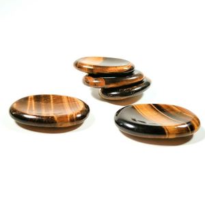 Pierres de massage 2026 : Sélénite de guérison, Œil de Tigre <span class=keywords><strong>Jaune</strong></span>, Cristal de l'Anxiété, Pierre précieuse, <span class=keywords><strong>Propriétés</strong></span> de guérison Feng Shui - Product Image 1