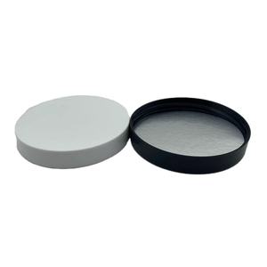 Bouchon à vis anti-fuite et anti-déversement à large ouverture 89 mm 89/400 PCR pour pots de crèmes cosmétiques avec impression sérigraphique - Product Image 1