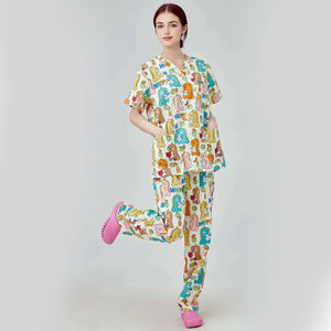 Bata de aislamiento quirúrgico de algodón lavable con parte superior e inferior separadas, <span class=keywords><strong>uniformes</strong></span> de hospital, conjuntos de <span class=keywords><strong>uniformes</strong></span> para mujeres - Product Image 3