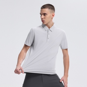 T-shirt de sport d'été 2026 pour <span class=keywords><strong>homme</strong></span> – Confortable, séchage rapide, respirant, en polyester, à manches courtes, col classique, pour le basketball - Product Image 1