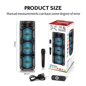Haut-parleur Karaoké Stéréo 8 Pouces <span class=keywords><strong>avec</strong></span> Micro Sans Fil, Lumière RGB, Musique HIFI, Bluetooth, <span class=keywords><strong>Tour</strong></span> <span class=keywords><strong>de</strong></span> <span class=keywords><strong>Son</strong></span> pour Fêtes en Extérieur et DJ - Vente Flash - Product Image 5