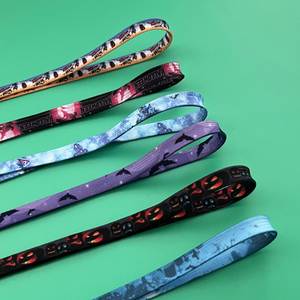 Lacets plats double couche 0.8 tie-dye pour baskets homme et femme, série Splash-ink, pour cadeaux à thème Halloween, vente en gros - Product Image 3