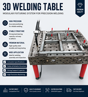 Table de travail robuste D16 pour la fabrication 1200x2400, table de soudage 3D nitridée anti-usure avec accessoires assortis