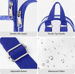 Pvc Transparante Tas Outdoor Sport Reizen Waterdichte <span class=keywords><strong>Mini</strong></span> Clear Rugzak - Product Image 6