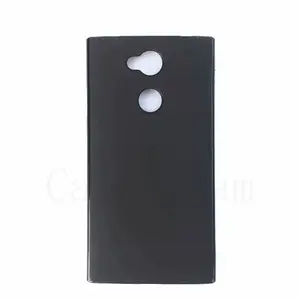 Produsen grosir casing TPU Matte lembut buram penutup belakang casing ponsel silikon untuk Sony Xperia L2 hitam