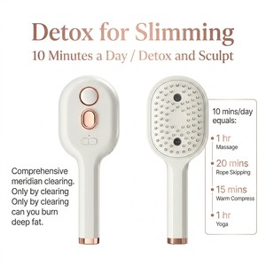 White <b>Scalp</b> <b>Massager</b> Hairbrush Vibration Head Massage Brush USB Rechargeable Lithium Battery Hair Care Spray Brush - Product Image 3