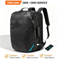 Sac à dos de voyage pour ordinateur portable 17,3 pouces avec port de charge USB, sac à dos personnalisé avec logo, sac à dos de luxe pour femmes et hommes, sac à dos d'affaires
