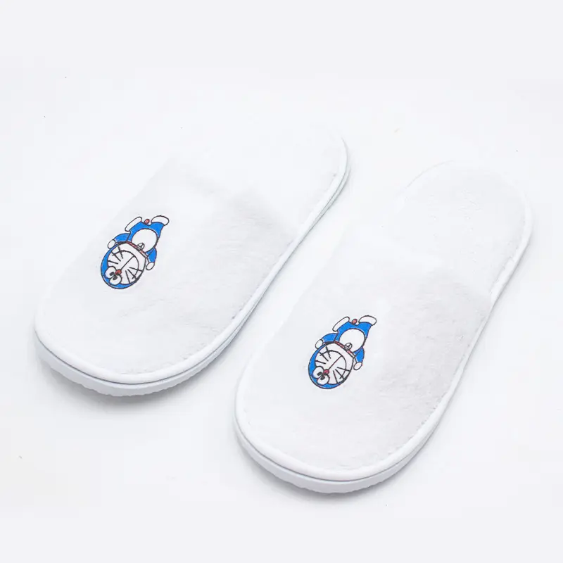 Disposable Hotel Slippers For Child Custom Logo Home Use Slipper Cartoon Indoor Guest Bedroom Slipper