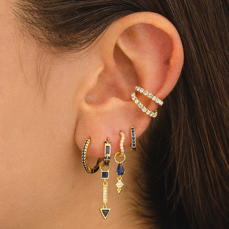 Fashion Earrings Set Electroplated Copper Micro