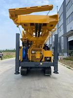 Foreuse hydraulique diesel DTH de 400 m pour forage de puits d'eau, machine de forage de trous, compresseur d'air, montée sur chenilles, portable