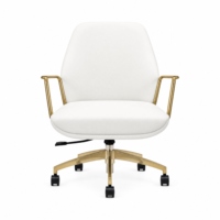 Chaise longue de bureau ergonomique compacte et élégante |   Chaise d'ordinateur minimaliste de petite taille réglable pour la maison, le salon