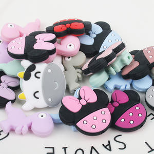Nuevo colgante de cadena de chupete de cuentas de silicona en forma de Minnie Mouse, accesorios DIY, cuentas sueltas, suministros para bebés - Product Image 4
