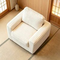 Fauteuil paresseux moderne et minimaliste en tissu, inclinable et convertible en lit, compressé sous vide, idéal pour salon et chambre à coucher