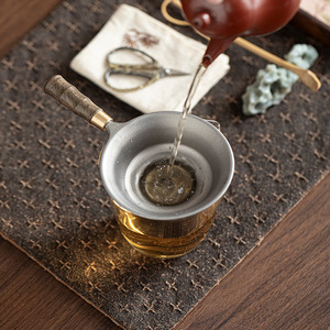 Colador de Té de Titanio Puro con Acabado Mate, Filtro de Té Reutilizable para Accesorios de Ceremonia del Té - Product Image 1