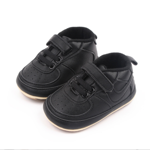 Chaussures pour bébé nouveau-né de 0 à 1 an, nouvelle arrivée, chaussures décontractées pour bébé en cuir PU blanc, semelle confortable en TPR, chaussures de basket-ball pour tout-petits - Product Image 5
