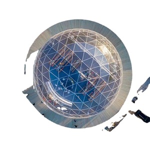 Carpa para Ferias Comerciales de 25m de Diámetro, Redonda, Transparente, de PVC y Tela Oxford, Impermeable, para Uso en Todas las Estaciones, Tipo Tubo con Estacas - Product Image 1
