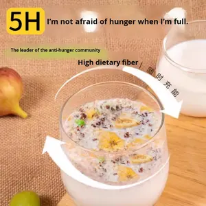 Fiocchi d'Avena al Latte di Mela e Banana 500g in Bottiglia per Stitichezza, Dieta Grassa, <span class=keywords><strong>Colazione</strong></span>, Bevanda Istantanea, Sostituto del Pasto, Alimento di Base - Product Image 3