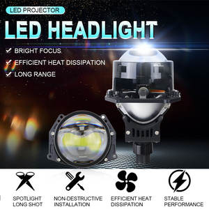 Proyector LED de Alta Potencia de 50 W y 8000 Lúmenes, 6000 K, Lente LED de Luz Alta/Baja, Proyector Bi-LED Láser K224 de 2,5 Pulgadas para Automóviles Universales - Product Image 5