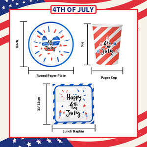 Xieli Vietnam Servilletas <span class=keywords><strong>de</strong></span> platos <span class=keywords><strong>de</strong></span> vasos <span class=keywords><strong>de</strong></span> papel impresas personalizadas Happy Independence Party - Product Image 6