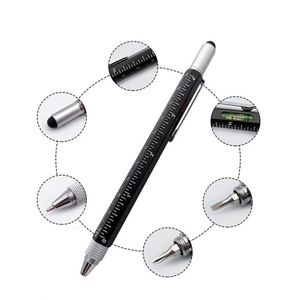 Stylo bille métallique personnalisable YS60 avec logo, échelle cm/pouces et fonction niveau d'eau – Cadeau promotionnel, stylo d'ingénierie sur mesure - Product Image 3
