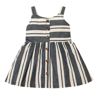 Robes d'été élégantes pour filles, tenue de premier anniversaire, robe de princesse à motif rayé, vêtements pour petites filles