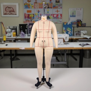 Maniquí de Costura de Cuerpo Completo para Mujer Talla Grande, Ajustable en Altura, 1XL, de Fibra de Vidrio, Sin Cabeza, en Pose de Pie - Product Image 2