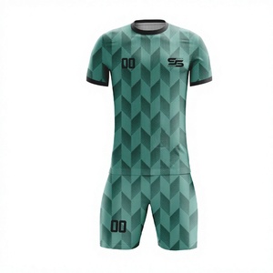 Tenue de football personnalisée de haute qualité pour équipe de jeunes, maillot de sublimation avec impression de nom, ensembles de shorts, faible MOQ - Product Image 1