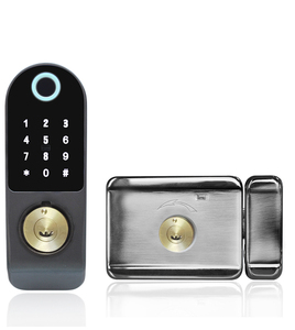 Cerradura Inteligente para Puerta de Aleación de Aluminio Impermeable, Acceso por Código WiFi, <span class=keywords><strong>Control</strong></span> por Aplicación Tuya TTlock, Seguridad de Grado C, Cerradura Inteligente con Huella Dactilar - Product Image 2