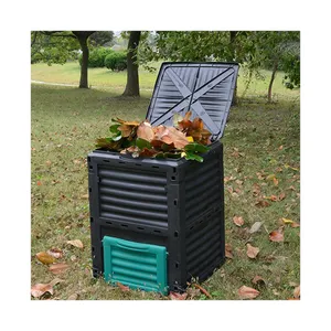 VERTAK 300L Large Plastic Outdoor Composting Worm Bin Garden Fertilizer Soil Composter