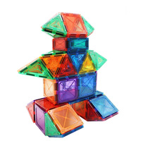 60pcs Blok Magnetik Non-Toksik untuk Melatih Pemikiran Spasial, Mainan Puzzle Bangun-Bangun DIY untuk Anak