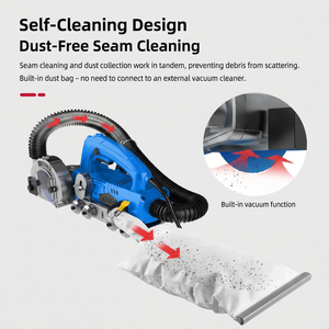 Herramienta Eléctrica para Remover Lechada, Limpia Juntas <span class=keywords><strong>de</strong></span> Azulejos Rápidamente, Sin Desportilladuras, con Aspiración <span class=keywords><strong>de</strong></span> Polvo, Máquina Ranuradora - Product Image 6