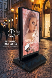 Pantalla Inteligente Inalámbrica Portátil <span class=keywords><strong>de</strong></span> Doble Cara <span class=keywords><strong>de</strong></span> 43 Pulgadas para Exteriores, <span class=keywords><strong>de</strong></span> Alto Brillo, Legible Bajo la Luz Solar, Cartel Publicitario Móvil - Product Image 5