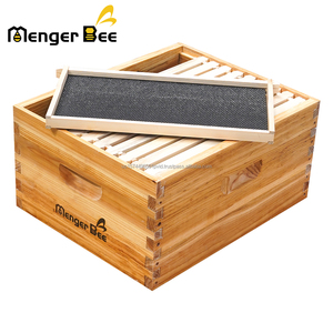 กล่องเลี้ยงผึ้งแบบลึก 10 เฟรม รุ่น New Menger Bee Langstroth  ทำจากไม้ ประกอบเองได้  พร้อมขี้ผึ้งต้ม  แบบประกบหางนก สำหรับฟาร์มผึ้ง - Product Image 5