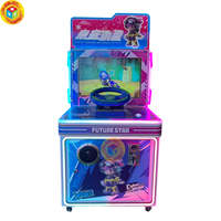 Machine de jeu d'arcade de course pour enfants, à monnayeur, avec écran HD 17 pouces et volant, pour parcs d'attractions