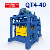 Máquina Semiautomática para Fabricar Bloques de Hormigón Dingrui QT4-40, Baja Inversión y Fácil Operación para Pequeñas Fábricas