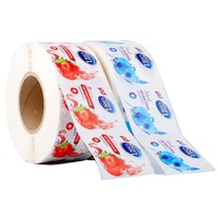 Rouleau d'étiquettes autocollantes blanches brillantes imprimables pour l'impression de codes-barres, la logistique express, l'emballage de produits de détail