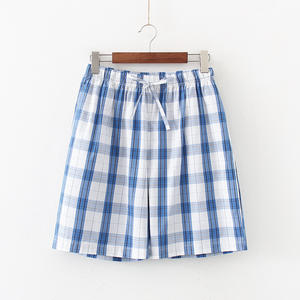 Cozy Home Night <strong>Men's</strong> Summer Cotton Plaid <strong>Pyjama</strong> Pants Custom Pattern Loose Casual Lounge <strong>Shorts</strong> Plus Size Comfortable Sleep - Product Image 2