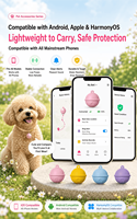 Collier GPS pour animaux de compagnie avec sonnette, étanche, localisateur pour chat et chien, dispositif de suivi anti-perte portable pour la sécurité des animaux en extérieur, accessoires pour animaux de compagnie