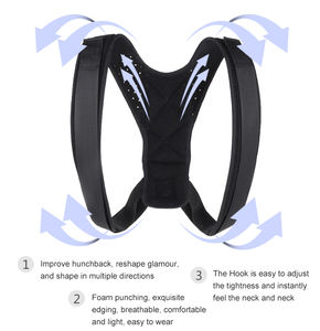 LADYGLOW grosir sabuk korektor postur bahu punggung bungkuk, korektor postur punggung tulang belakang bungkuk yang dapat disesuaikan - Product Image 2