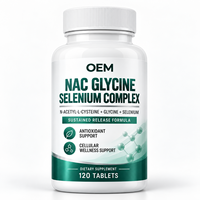 N-Acétyl-L-Cystéine Glycine Sélénium Antioxydant Soutien Antioxydant à Libération Prolongée Bien-être Quotidien Premium Fabricant Marque Blanche