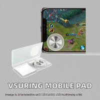 Joystick mobile VSuRing avec ventouses pour jeux FPS mobiles, compatible avec les écrans tactiles ultra-fins, iPhone/Xperia/tablettes Android