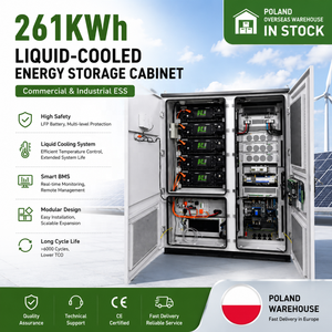 Poland Stock 261kWh Liquid-Cooled Battery <b>Energy</b> <b>Storage</b> <b>System</b> Commercial Industrial BESS Cabinet Poland Warehouse OEM Factory - Product Image 1