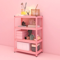 Étagère rose de rangement multi-niveaux de marque très demandée, design élégant, pour chambre à coucher, salon, chambre de fille, présentoirs de vente au détail