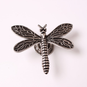 Zinc Alloy American Style Dragonfly Single-Hole Bedside Table Wardrobe Cabinet <strong>Door</strong> Handles M4 - Product Image 3
