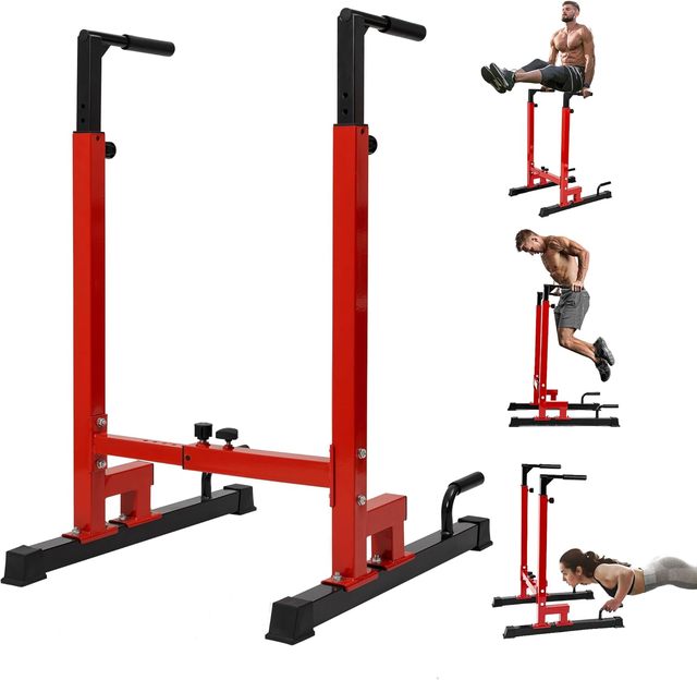 WellShow Sport Portable Pull-up Bar Power Tower Pull up and Dip Bar Station Power Rack Strength Workout