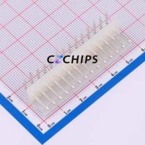 3.96-14AWT Wire-to-Board Pin Header Bent Lead Through Hole,P=3.96mm Connector 1x14P 3.96mm Right Angle Insert 14P - Product Image 1