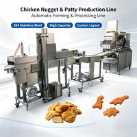 Machine industrielle automatique de traitement des nuggets de poulet en acier inoxydable 304