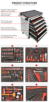 Kit de herramientas de taller de reparación de automóviles MAXPOWER, gabinete de 368 piezas para mecánico automotriz