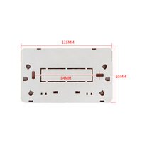 1 Core Indoor Optical Fiber Panel 2 Port SC Fiber Optic Terminal Box Wall-Mounted FTTH Roseta Splice Box Face Plate