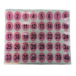 Reusable Custom Printing Die Cut Laser Adhesive <strong>Film</strong> Laminating <strong>Coated</strong> Number <strong>Labels</strong> Stickers - Product Image 1